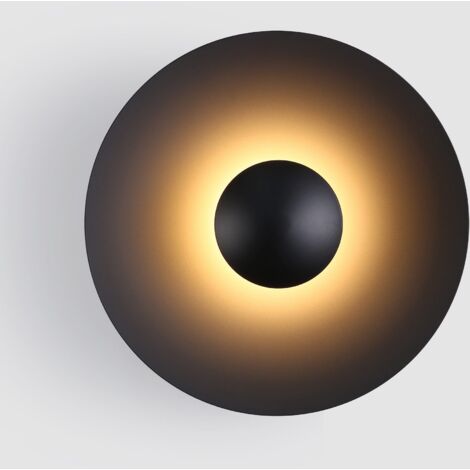 Applique murale LED design "Larson" - 12W - Noir