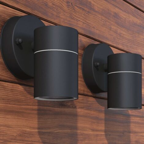 Applique murale LED d'extérieur 2 pcs Acier vidaXL