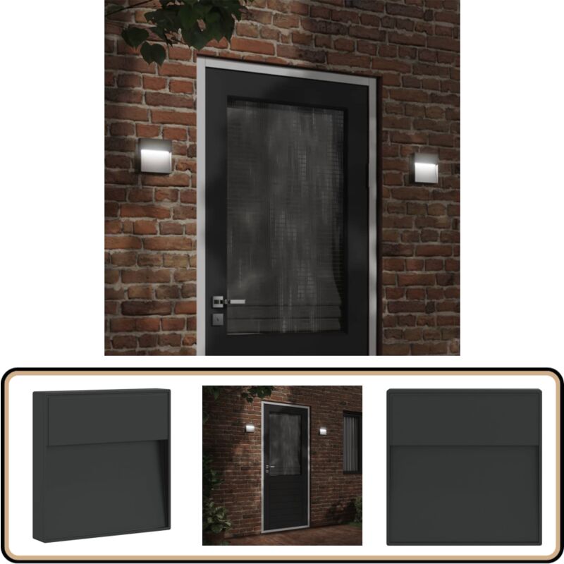 Applique murale led d'extérieur aluminium moulé sous pression - Applique Murale Exterieure - Éclairage Extérieur - Luminaire Led - Lampadaire