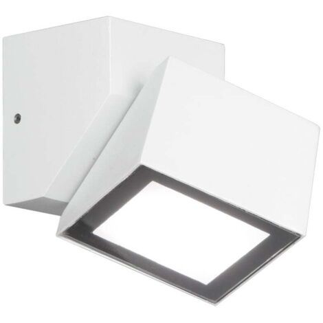 Applique murale LED d'extérieur IP54 design moderne 6W Steve - Blanc