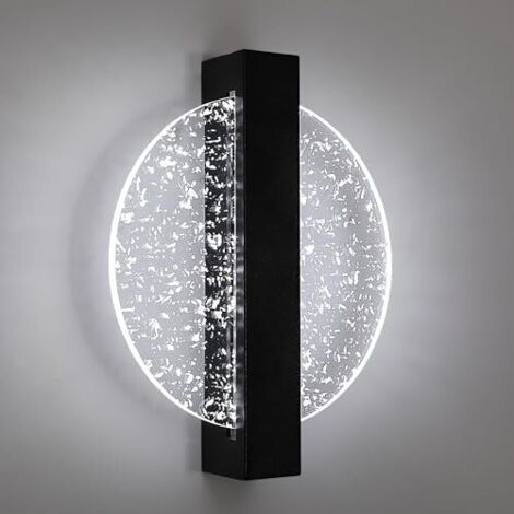 Applique murale LED d'intérieur, applique murale LED ronde 6W, applique murale décorative de style minimaliste, température de couleur 6500K, 25cm
