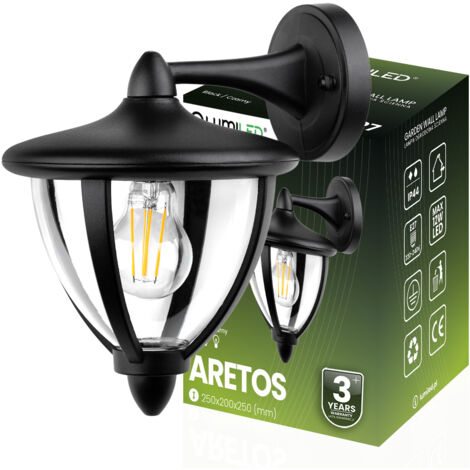 Applique murale LED E27 ARETOS LUMILED Lanterne de façade