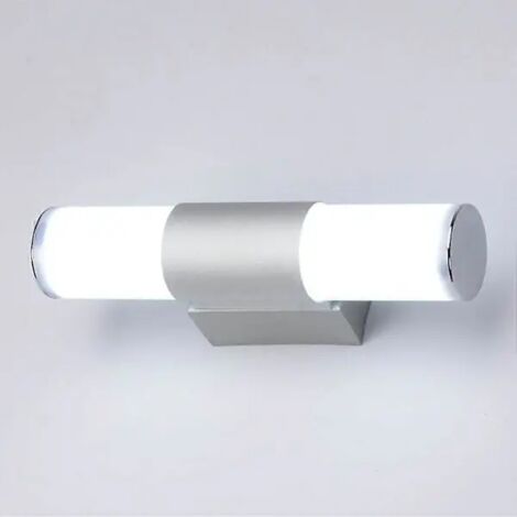 Applique murale LED en acier inoxydable pour lavabo - Éclairage mural pour salle de bain - Miroir - Éclairage frontal pour salle de bain, salon, maison