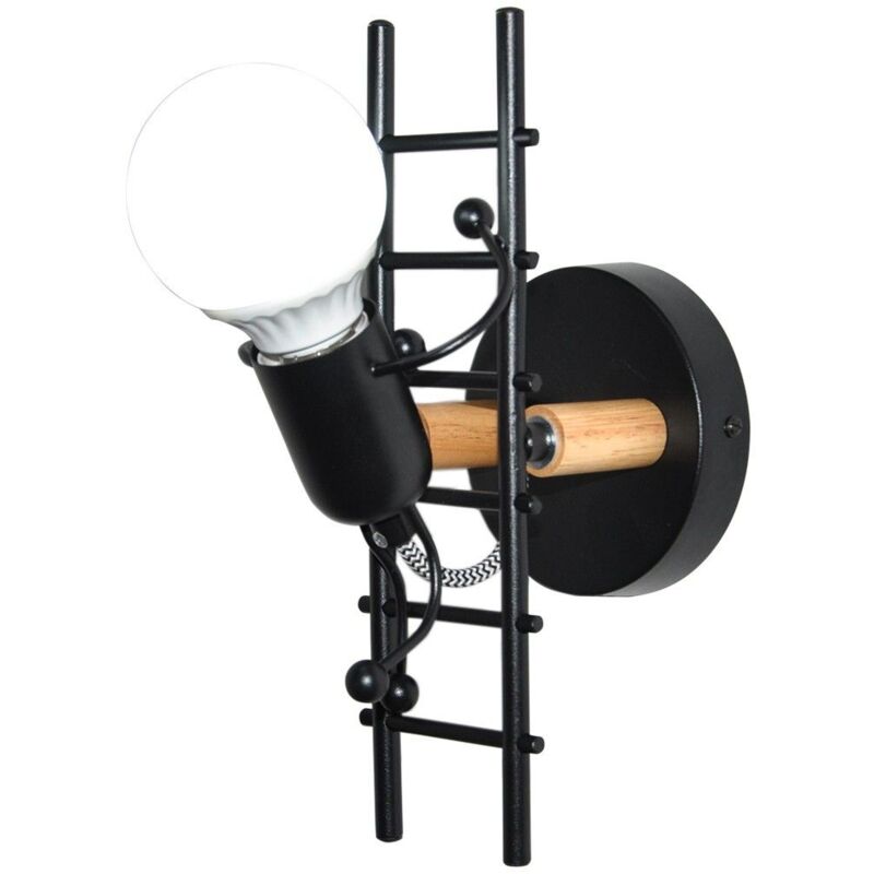 Barcelona Led - Applique décorative 'Doll' - E27 - Noir Barcelona Led - Applique décorative 'Doll' - E27 - Noir