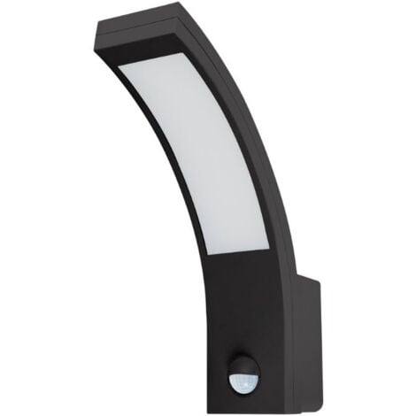 STRUHM Applique Murale LED Extérieur 10W Noir avec Détecteur de Mouveme