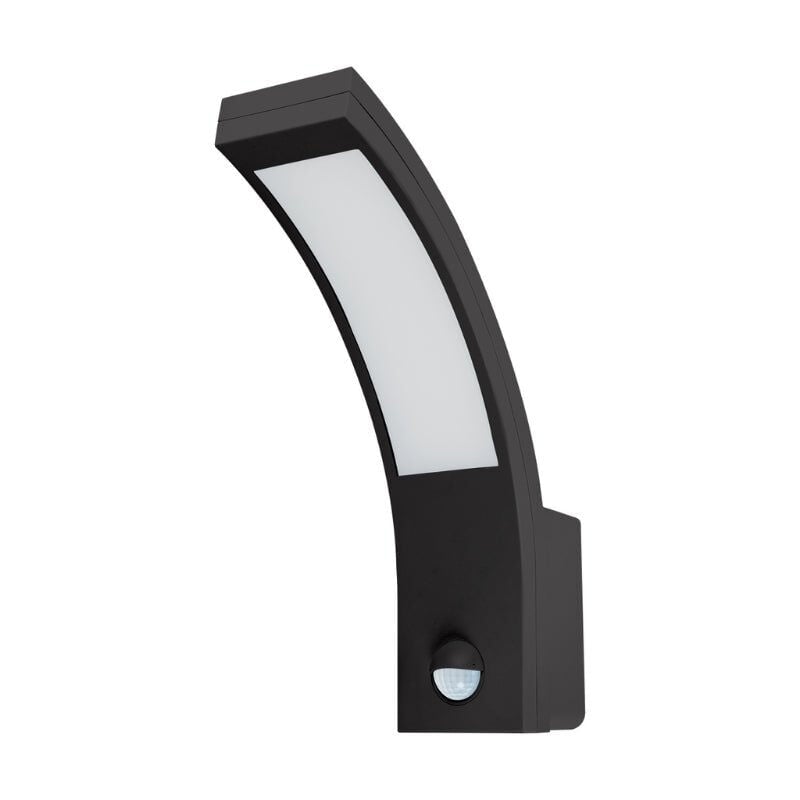 Applique Murale led Extérieur 10W Noir avec Détecteur de Mouveme