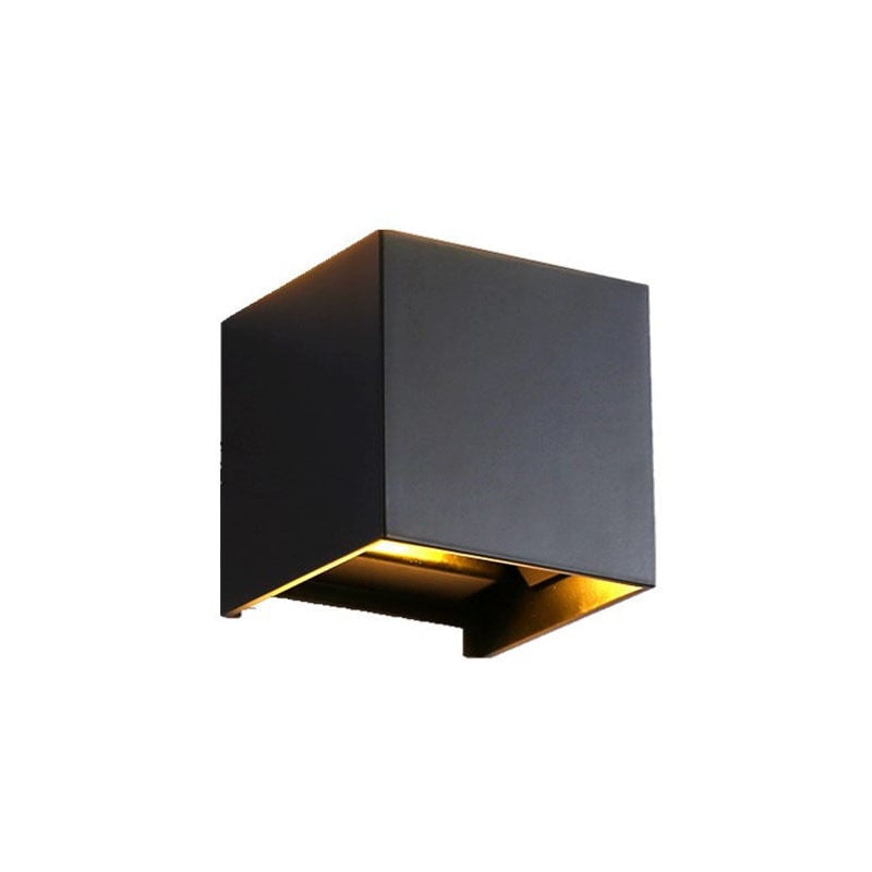 Ensoleille - Applique Murale led Exterieur 12W Appliques Murales Interieur 3000K Blanc Chaud Design Etanche IP65 - Noir