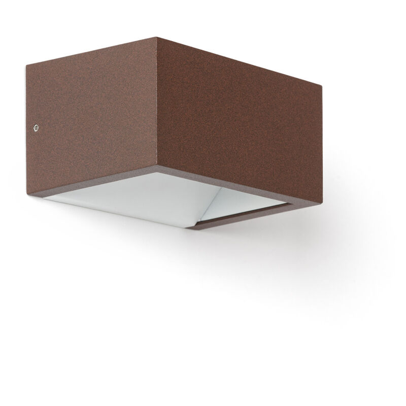 Applique Murale led Extérieure 9 w Aluminium Éclairage Double Face cct sélectionnable Sheffield Rouille