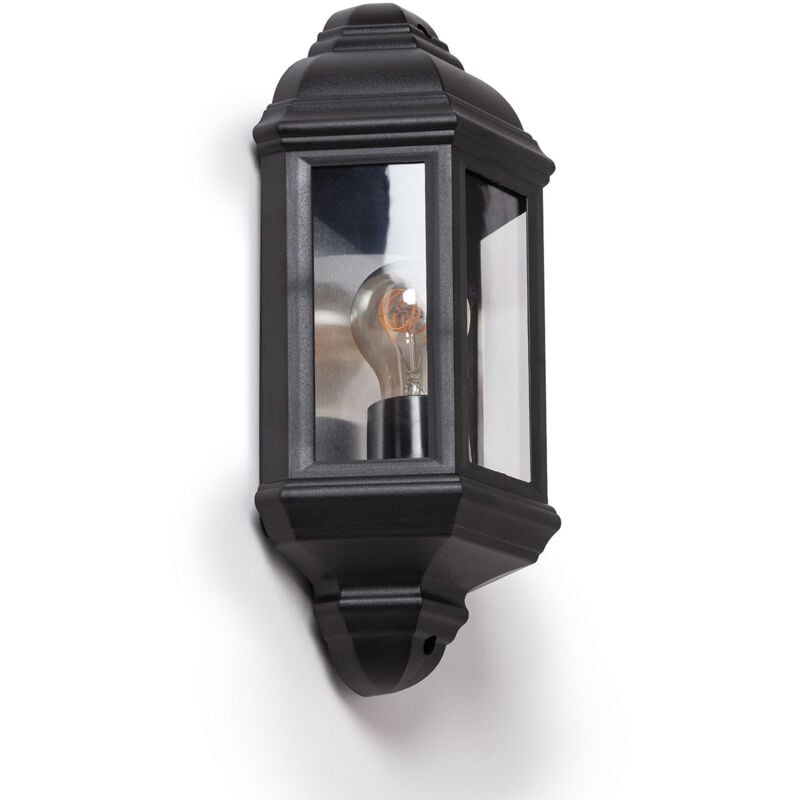 Applique Murale led Extérieure pc Newquay Noir