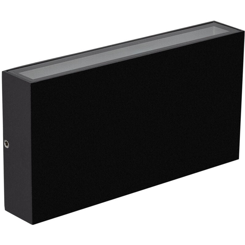 Efectoled - Applique Murale led Extérieure Kaira 10W Éclairage Double Face Rectangulaire Noire 4000K Blanc neutre
