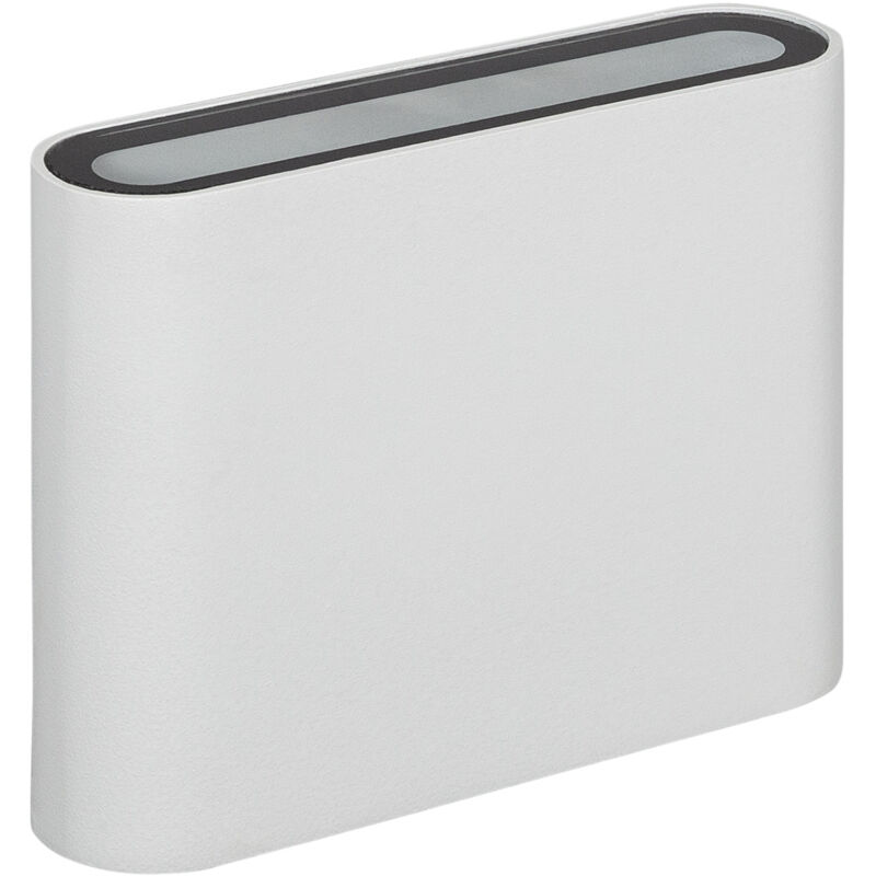 Applique Murale led Extérieure Zeus 6W Éclairage Double Face Carrée Blanche 4000K Blanc neutre
