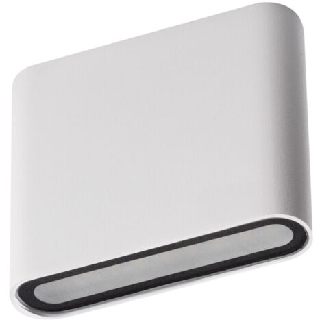 Applique murale LED façade – 8W – Blanc – IP54 – Design rectangulaire
