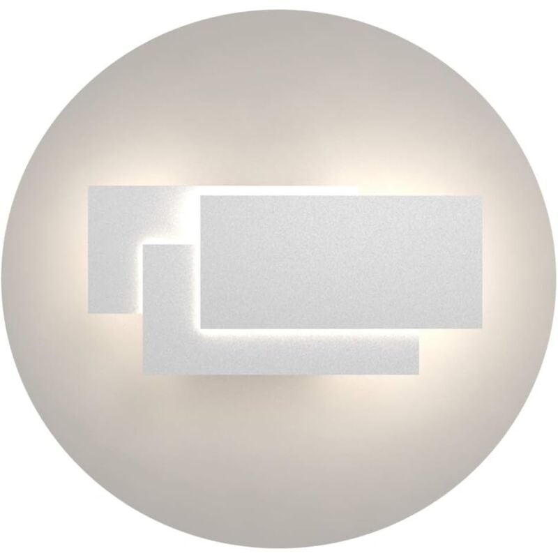 Applique Murale Led Interieur 24W Lampe Murale Moderne Simple Applique Murale Blanc Froid 3 En 1 Pour Salon Chambre Escalier Couloir Blanc