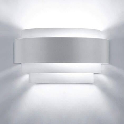 Applique Murale LED Intérieur en Fer Lampe Designe Moderne Ampoule E27 Inclus Eclairage Décorative pour Chambre Escalier Salon - Blanc Froid