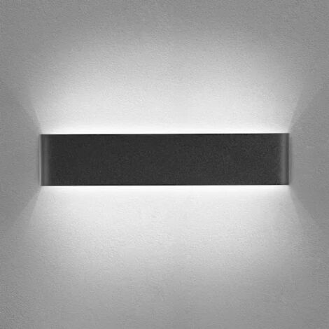 Applique murale LED intérieure noire 14W blanc froid