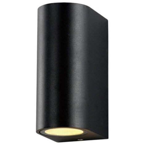 Applique Murale LED IP44 Double Faisceau GU10 - Noir - SILUMEN