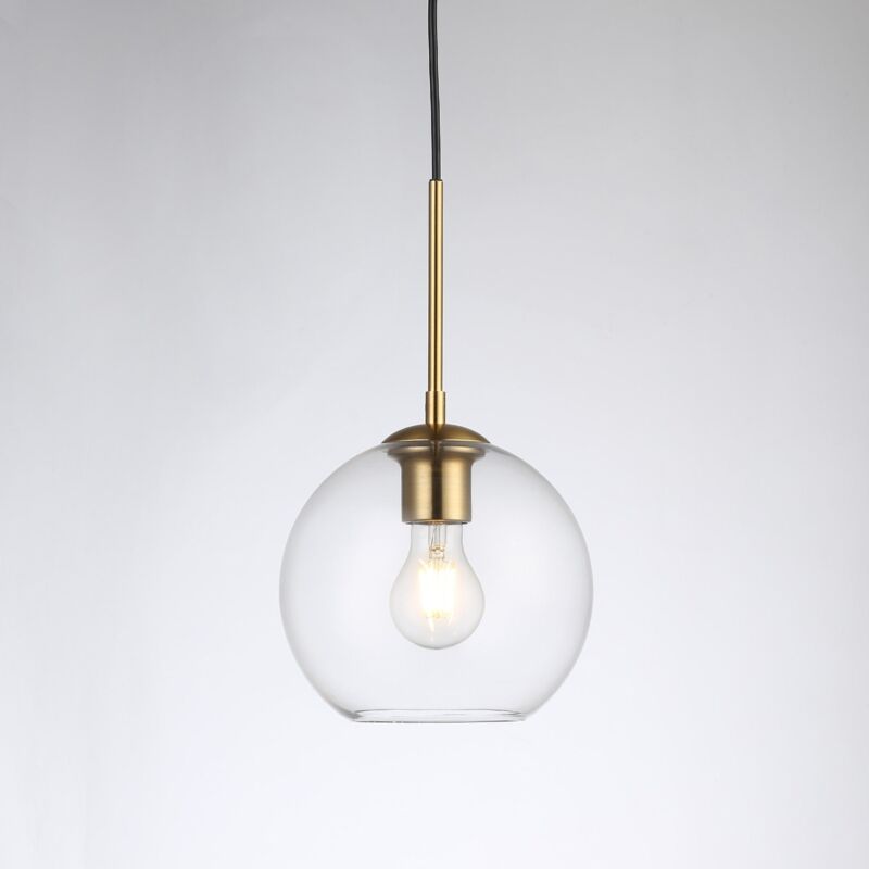 Suspension boule en verre 'Cleire' - E27 - Doré Suspension boule en verre 'Cleire' - E27 - Doré