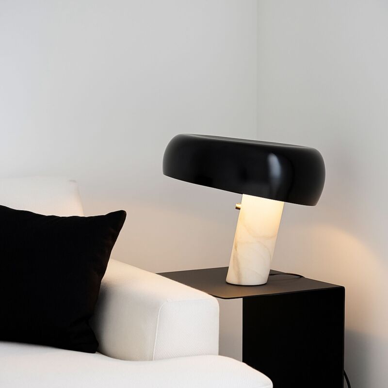 Lampe de table "Flick 400" - Métal et marbre - E27 - Noir Lampe de table "Flick 400" - Métal et marbre - E27 - Noir