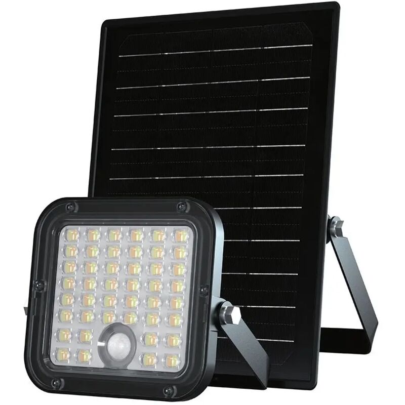 V-tac - Projecteur Solar Cube - IP65 - Noir - 1500 lumens - 4000K+6000K