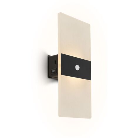 Applique murale LED Lampe murale sans raccordement  lectrique D tecteur de mouvement Batterie sans per age