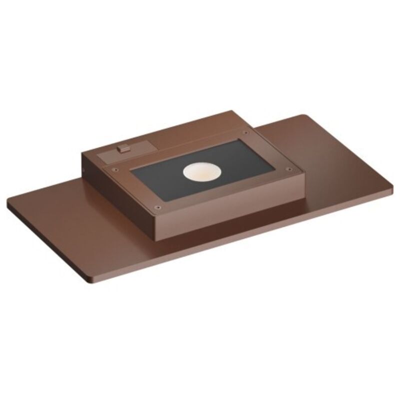 Applique murale led Mini Pla Corten 20 w, interrupteur cct, aluminium 2700 K/3200 K/4000 k, éclairage vers le haut - Beneito & Faure Applique murale led Mini Pla Corten 20 w, interrupteur cct, aluminium 2700 K/3200 K/4000 k, éclairage vers le haut - Beneito & Faure