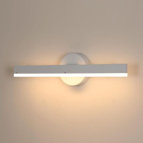 Applique Murale LED Moderne, 8W 426LM, Lampe Murale Longue Blanche 38CM, Lumière Blanche Chaude 3000K pour Chambre, Phare de miroir de salle de bain Salon, Salle à Manger, Couloir, Escalier