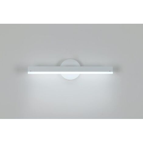 Applique Murale LED Moderne, 8W 426LM, Lampe Murale Longue Blanche 38CM, Lumière Blanche Froid 6500K pour Chambre, Phare de miroir de salle de bain Salon, Salle à Manger, Couloir, Escalier