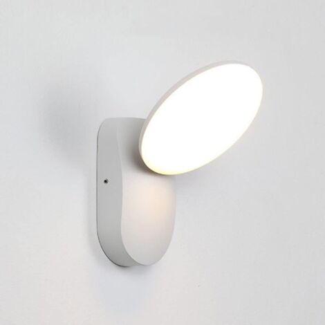 Applique murale LED moderne en aluminium 12 W, étanche IP65, idéale pour un garage ou une cour, lumière blanche 6 500 K (blanc)