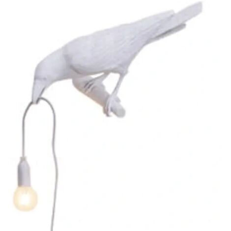 Applique murale LED moderne en forme d'oiseau, lampe de chevet pour chambre à coucher, support pour lampe en forme de corbeau, décoration intérieure