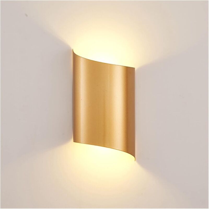 Applique Murale LED Moderne et créative, dorée, Style Post-Moderne, luminaire Luxe for Chambre à Coucher, Salle à Manger, Chevet, Salon,