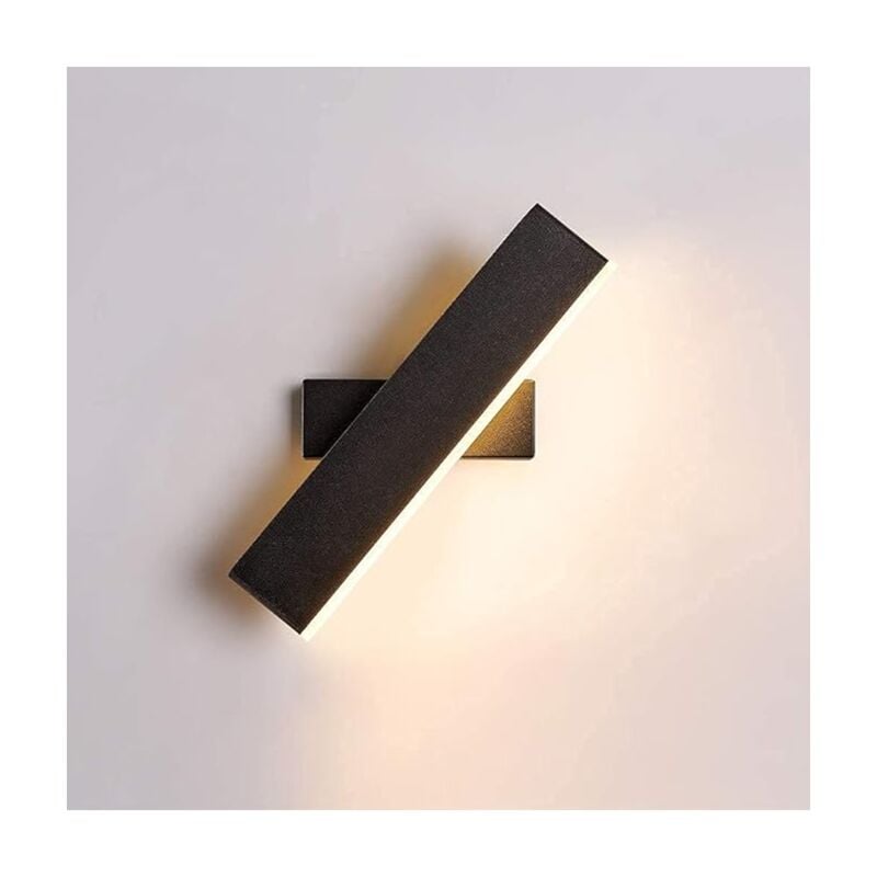 Comely - Applique Murale led moderne, Lampe Murale angle réglable 8W, Luminaire Murale rectangulaire 30CM, pour Chambre Salon Escalier Couloir,