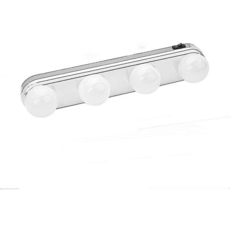 Applique murale LED moderne pour salle de bain - Blanc froid, 30 cm