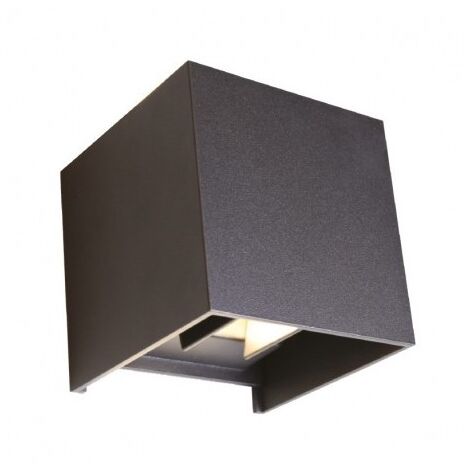 Applique Murale LED Noir 7W 3000K Gamay 7 Watts 3000K Noire IP54 MIIDEX VISION-EL 70374