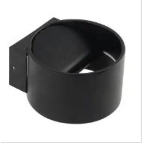 Applique murale LED Noir 8W (Eq. 64W) 4200K Diam. 100mm