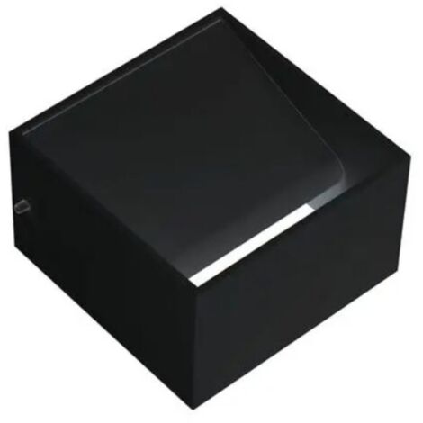 Applique murale LED Noir 8W (Eq. 64W) 4200K Dim. 100x100mm