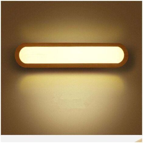 Applique murale LED nordique en bois massif, luminaire décoratif d'intérieur, idéal pour une chambre à coucher, un couloir, des escaliers, une armoire carrée créative en bois, une lampe de lecture Iko