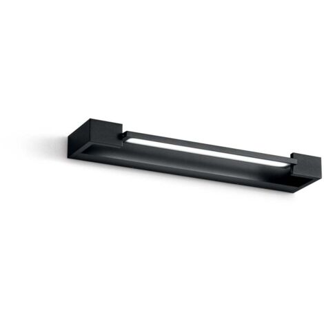 Applique murale LED orientable en aluminium moderne Milo - Noir