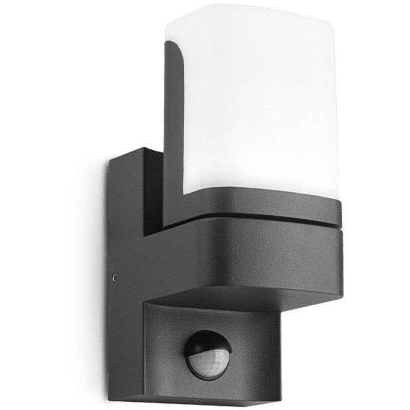 Applique Murale led Orientable Noire - 7,5W - Blanc Chaud 3000K - Détecteur Crépusculaire Applique Murale led Orientable Noire - 7,5W - Blanc Chaud 3000K - Détecteur Crépusculaire
