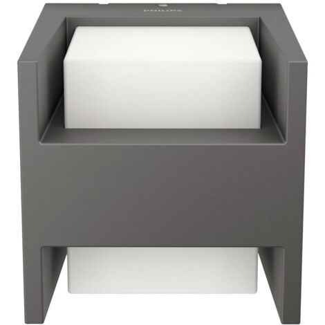 Applique murale LED Philips Arbour anthracite per esterni