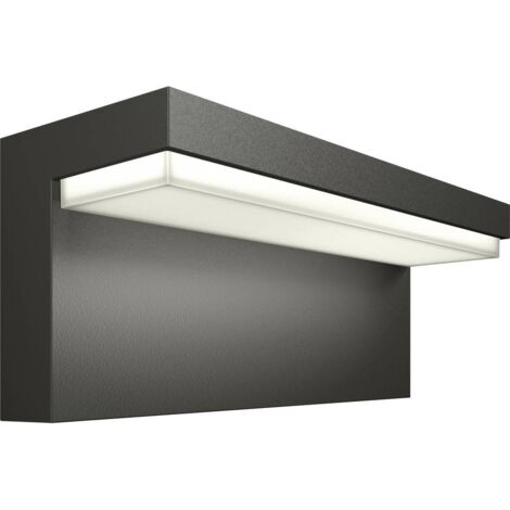 Applique murale LED Philips Bustan antracite per esterni