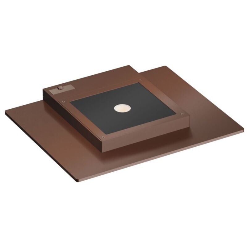 Applique murale LED Pla Corten 35 W avec interrupteur CCT 2700 K/3200 K/4000 K en aluminium, éclairage vers le haut - Beneito & Faure Applique murale LED Pla Corten 35 W avec interrupteur CCT 2700 K/3200 K/4000 K en aluminium, éclairage vers le haut - Beneito & Faure
