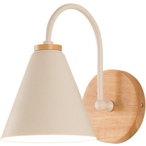 Applique murale LED pour bureau, chambre, table de chevet, balcon, lampe de lecture, simplicité moderne, idéale pour chambre, couloir, salle de bain (blanc)