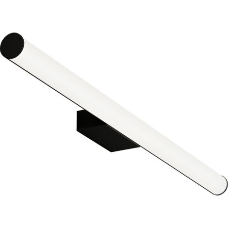 Applique murale LED pour salle de bain 18W de couleur noire