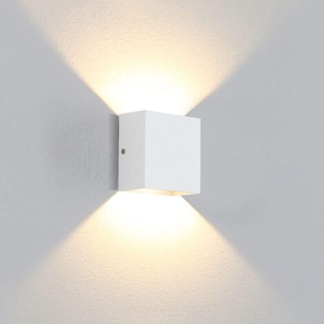 Applique Murale LED Quadrata Bianca 6W – Luce Calda 3000K, Non Dimmabile