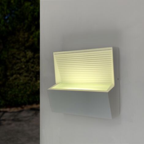 Applique murale LED Rectangulaire 7W IP44 BLANC - Blanc Neutre 4000K - 5500K - SILAMP - Blanc Neutre 4000K - 5500K