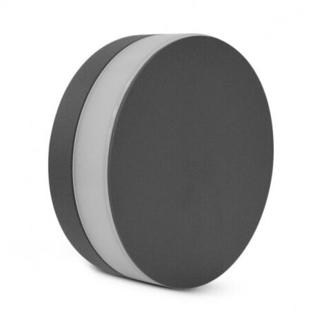 Applique Murale LED Rond Anthracite 10W 4000°K IP54