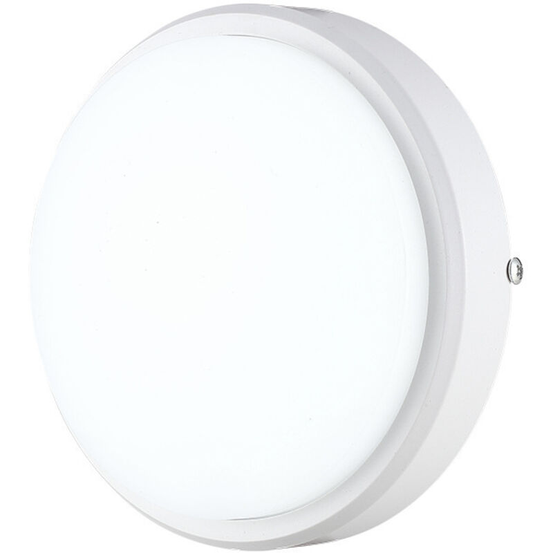 Applique murale LED ronde Plafonnier Applique murale, 12W IP65 pour l'intérieur et l'extérieur - Blanc