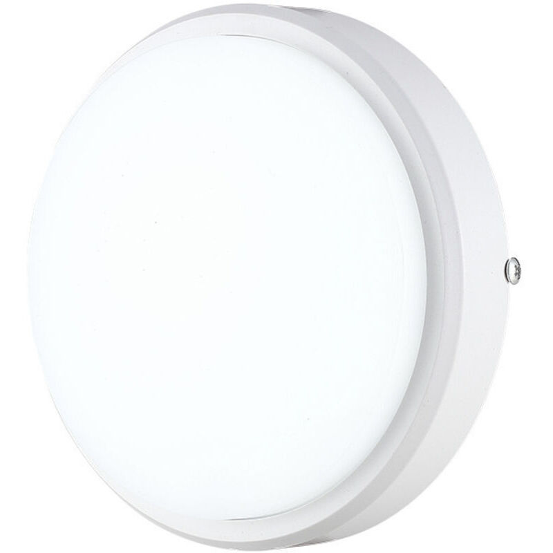 Applique murale LED ronde Plafonnier Applique murale, 12W IP65 pour l'intérieur et l'extérieur - Blanc