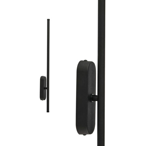Applique murale LED SALDA-10 10W 372lm 4200K blanc neutre IP44 étanche noir HOROZ
