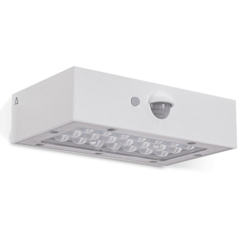 Applique solaire murale led 3W Blanche Eclairage d'extérieur Détecteur de mouvement 350 Lm Aslo
